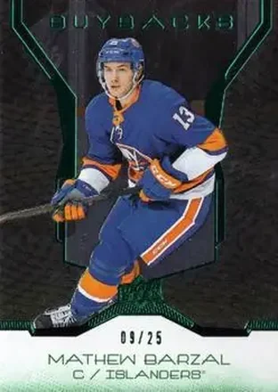 2019-20 Upper Deck Buybacks - Emerald #1 - Mathew Barzal - New York Islanders