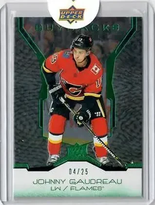 2019-20 Upper Deck Buybacks - Emerald #9 - Johnny Gaudreau - Calgary Flames