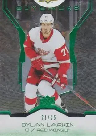 2019-20 Upper Deck Buybacks - Emerald #16 - Dylan Larkin - Detroit Red Wings