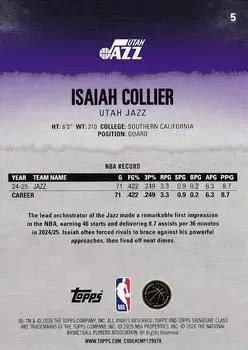Back of Isaiah Collier