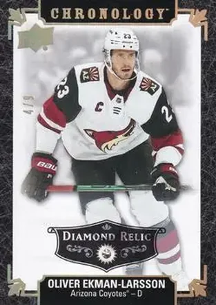 2019-20 Upper Deck Chronology - Diamond Relics Black #137 - Oliver Ekman-Larsson - Arizona Coyotes
