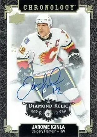 2019-20 Upper Deck Chronology - Diamond Relics Black #151 - Jarome Iginla - Calgary Flames