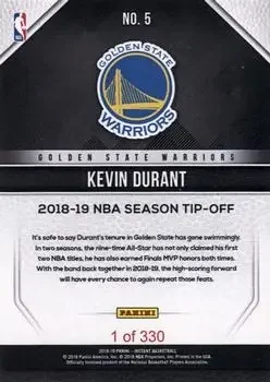 Back of Kevin Durant