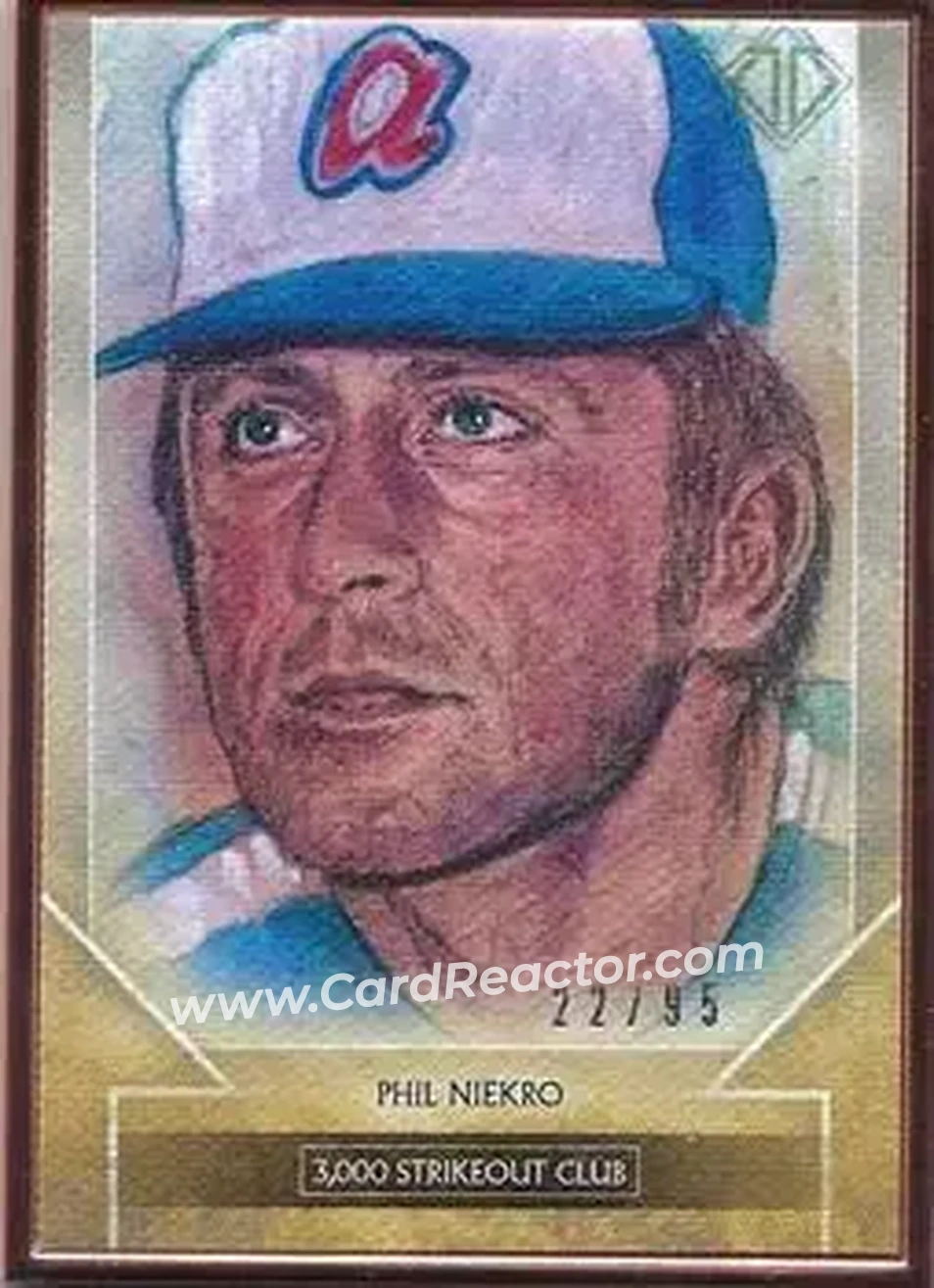 2020 Topps Transcendent Collection - Sketch Reproductions #TTCR-PHN - Phil Niekro - Atlanta Braves - Front