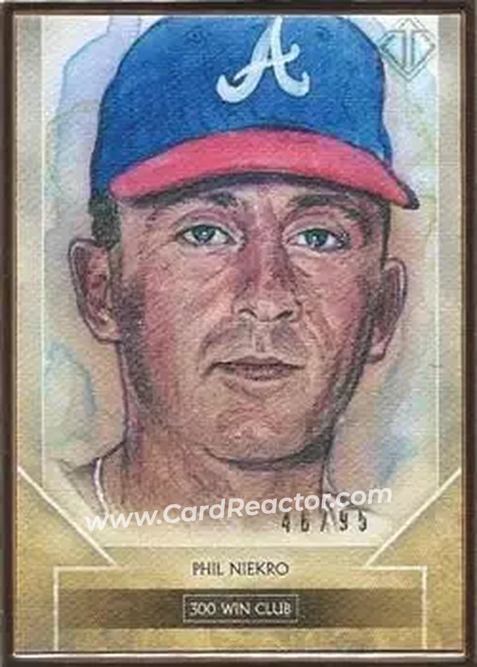 2020 Topps Transcendent Collection - Sketch Reproductions #TTCR-PN - Phil Niekro - Atlanta Braves - Front
