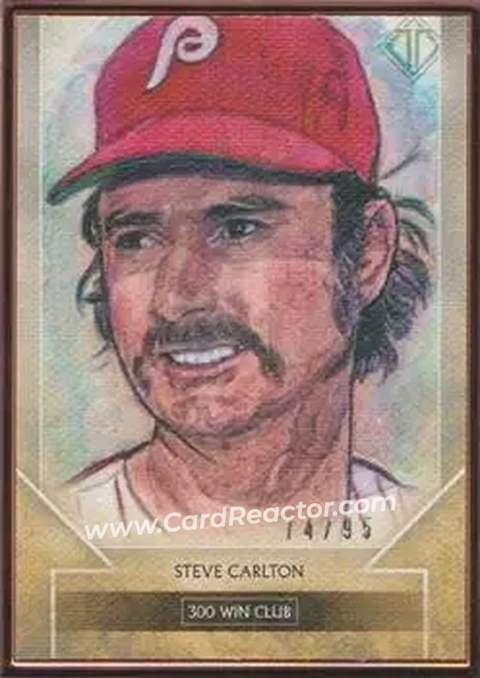 2020 Topps Transcendent Collection - Sketch Reproductions #TTCR-SC - Steve Carlton - Philadelphia Phillies - Front