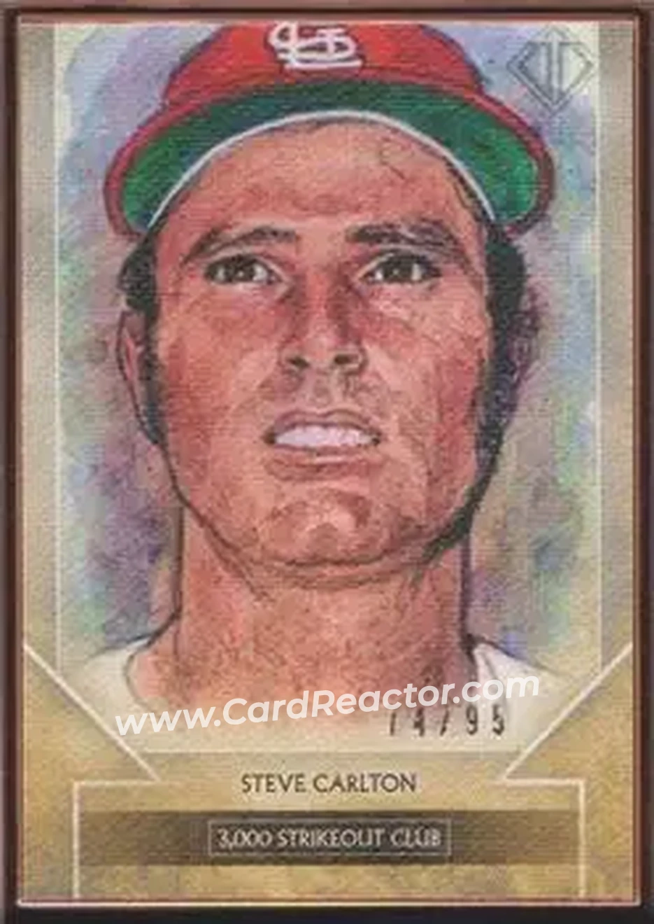 2020 Topps Transcendent Collection - Sketch Reproductions #TTCR-STC - Steve Carlton - St. Louis Cardinals - Front