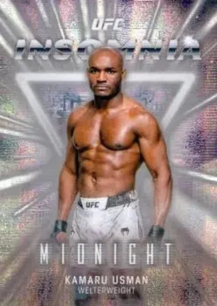 2025 Topps Midnight UFC - Insomnia Moonbeam #IN-15 - Kamaru Usman