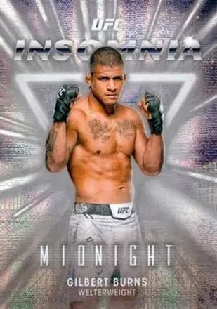 2025 Topps Midnight UFC - Insomnia Moonbeam #IN-20 - Gilbert Burns