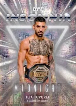 2025 Topps Midnight UFC - Insomnia Moonbeam #IN-24 - Ilia Topuria