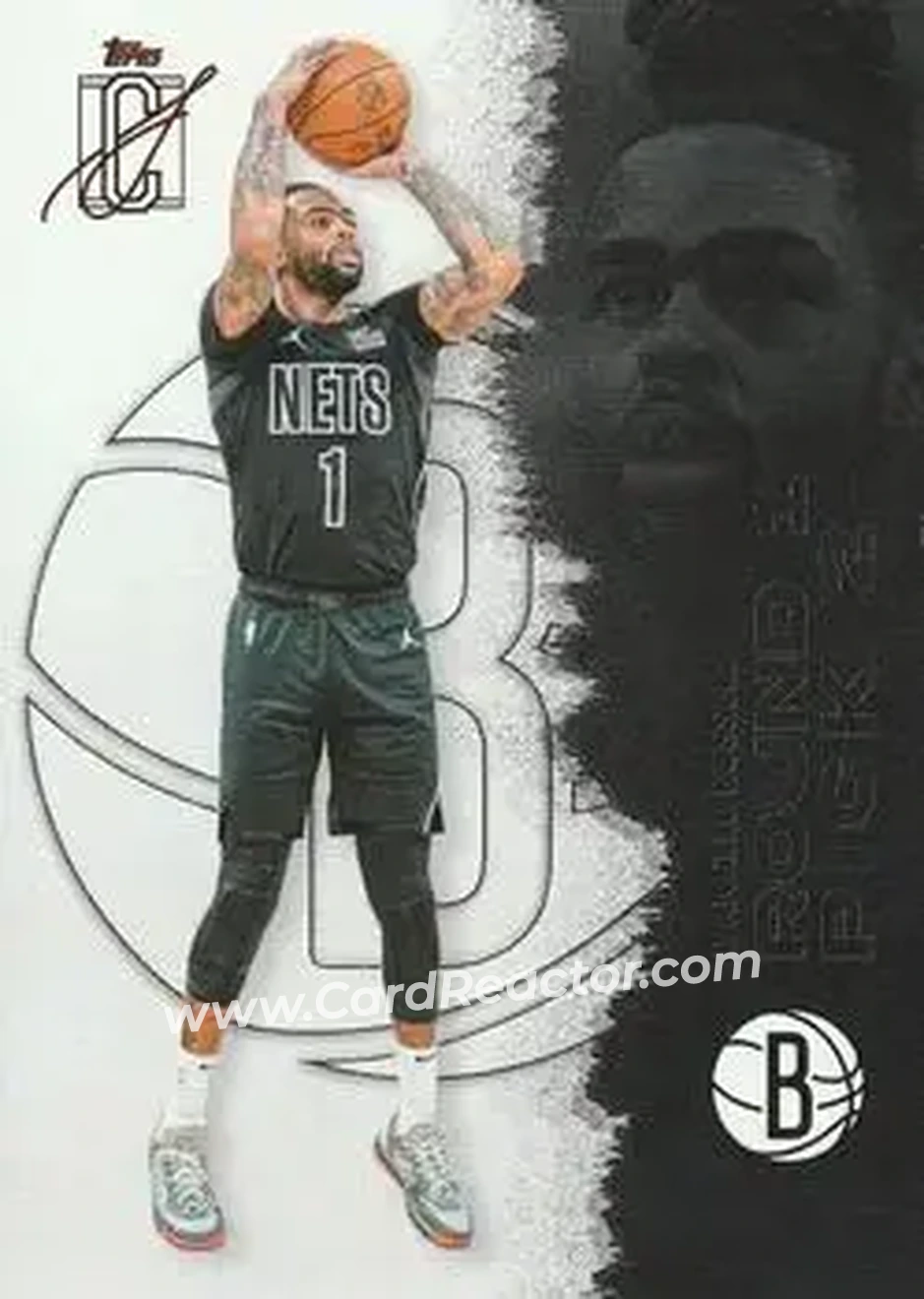 2025-26 Topps Signature Class #16 - D'Angelo Russell - Brooklyn Nets - Front 2025-26 Topps Signature Class #16 - D'Angelo Russell - Brooklyn Nets - Front