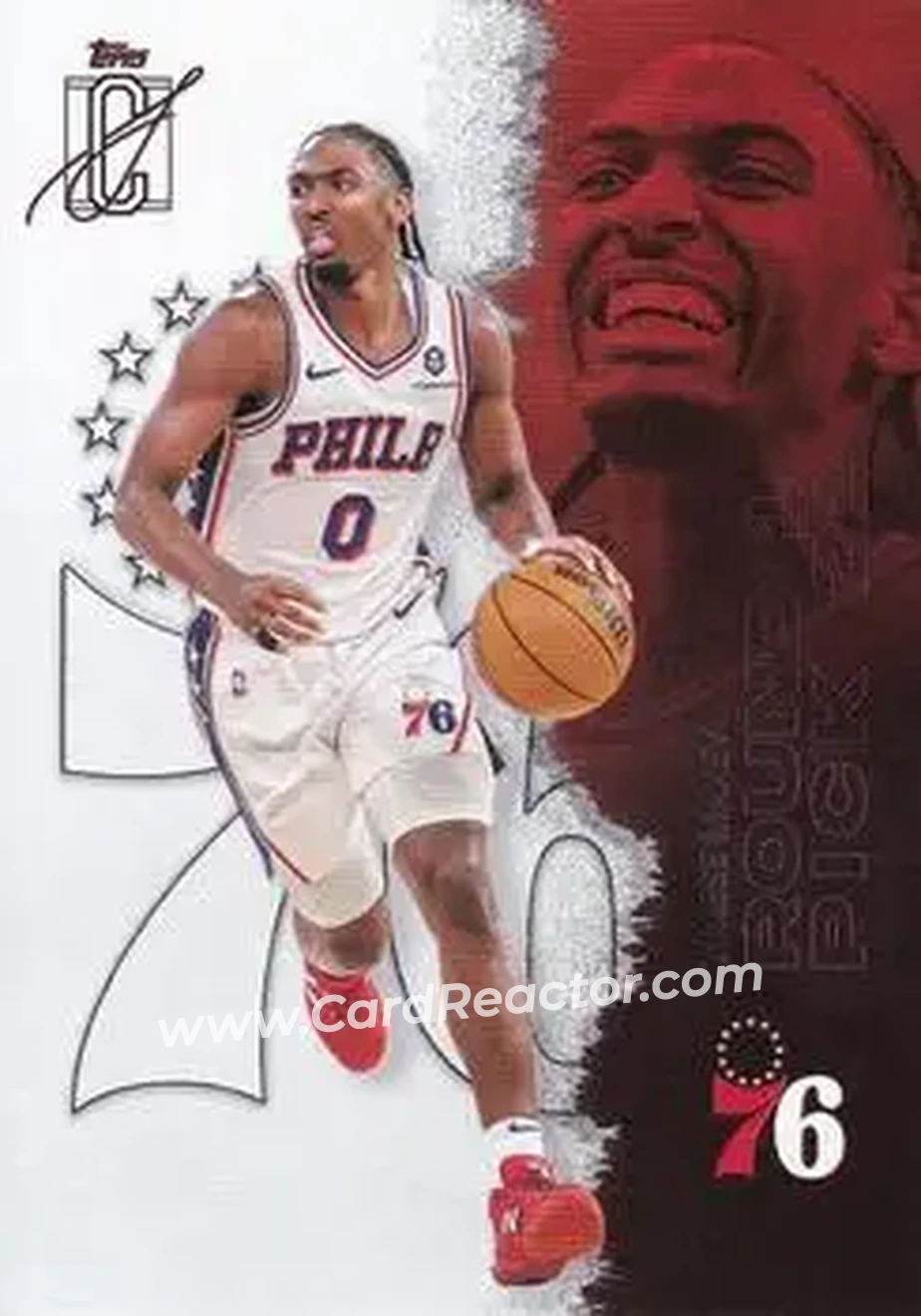 2025-26 Topps Signature Class #18 - Tyrese Maxey - Philadelphia 76ers - Front