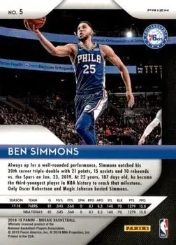 Back of Ben Simmons