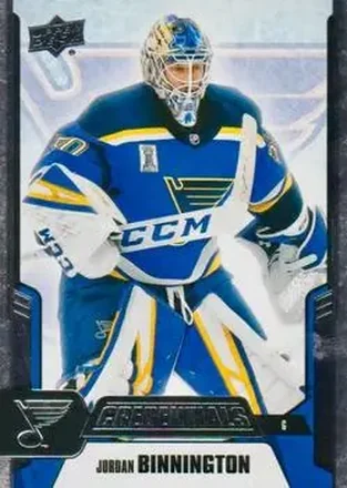 2019-20 Upper Deck Credentials #26 - Jordan Binnington - St. Louis Blues