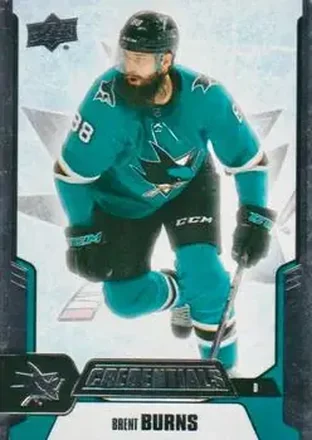 2019-20 Upper Deck Credentials #34 - Brent Burns - San Jose Sharks