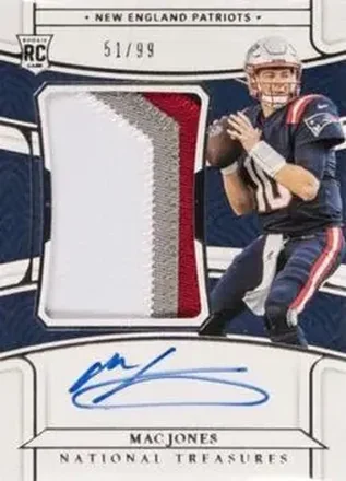 2021 Panini National Treasures #161 - Mac Jones - New England Patriots
