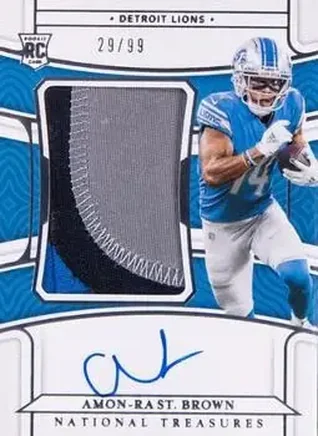 2021 Panini National Treasures #183 - Amon-Ra St. Brown - Detroit Lions