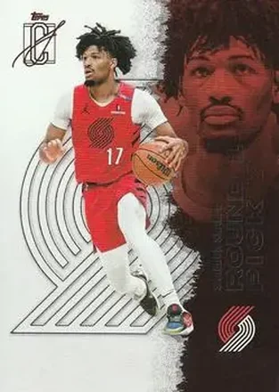 2025-26 Topps Signature Class #25 - Shaedon Sharpe - Portland Trail Blazers 2025-26 Topps Signature Class #25 - Shaedon Sharpe - Portland Trail Blazers