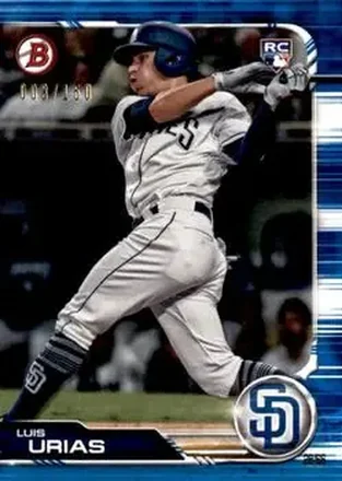 2019 Bowman - Blue #25 - Luis Urias - San Diego Padres