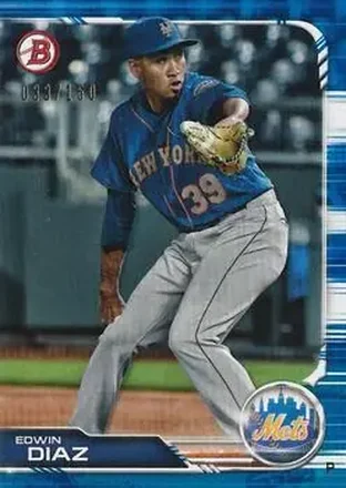 2019 Bowman - Blue #26 - Edwin Díaz - New York Mets