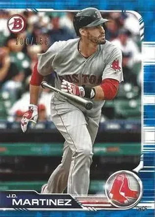 2019 Bowman - Blue #35 - J.D. Martinez - Boston Red Sox