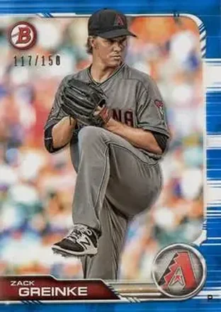 2019 Bowman - Blue #41 - Zack Greinke - Arizona Diamondbacks