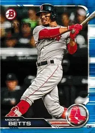 2019 Bowman - Blue #50 - Mookie Betts - Boston Red Sox