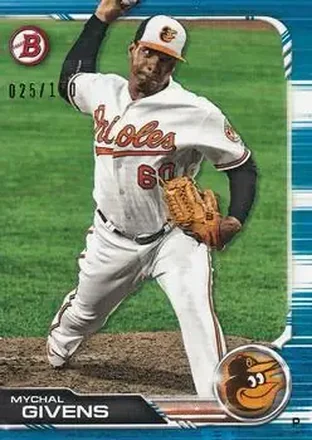 2019 Bowman - Blue #56 - Mychal Givens - Baltimore Orioles