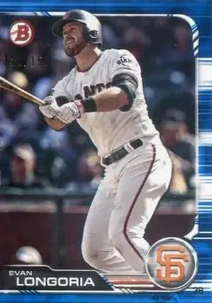 2019 Bowman - Blue #59 - Evan Longoria - San Francisco Giants