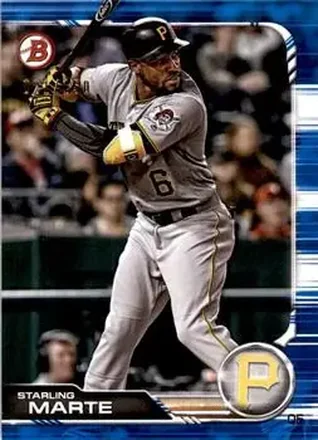2019 Bowman - Blue #68 - Starling Marte - Pittsburgh Pirates