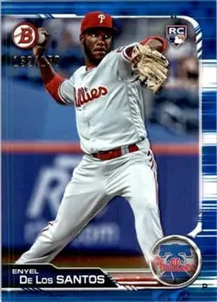 2019 Bowman - Blue #70 - Enyel De Los Santos - Philadelphia Phillies