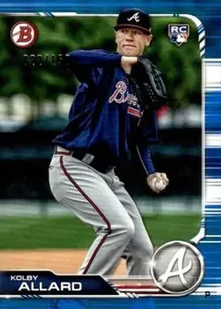 2019 Bowman - Blue #72 - Kolby Allard - Atlanta Braves