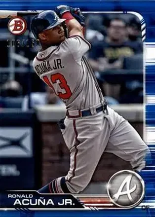 2019 Bowman - Blue #78 - Ronald Acuña Jr. - Atlanta Braves
