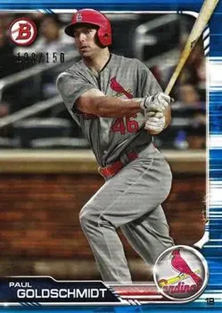 2019 Bowman - Blue #85 - Paul Goldschmidt - St. Louis Cardinals