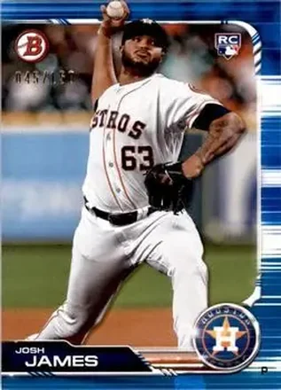 2019 Bowman - Blue #87 - Josh James - Houston Astros