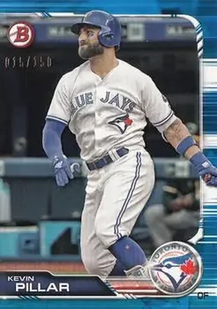 2019 Bowman - Blue #95 - Kevin Pillar - Toronto Blue Jays