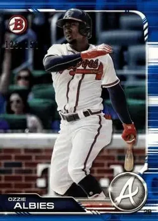 2019 Bowman - Blue #96 - Ozzie Albies - Atlanta Braves