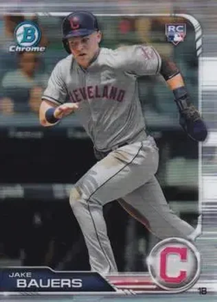 2019 Bowman Chrome #3b - Jake Bauers - Cleveland Indians