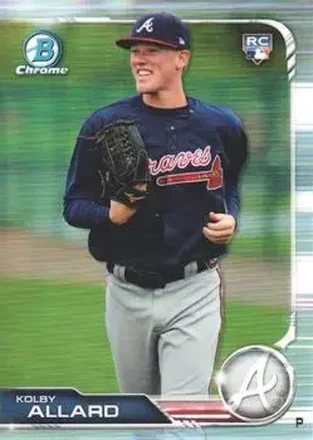 2019 Bowman Chrome #11b - Kolby Allard - Atlanta Braves