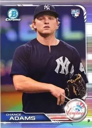 2019 Bowman Chrome #16b - Chance Adams - New York Yankees