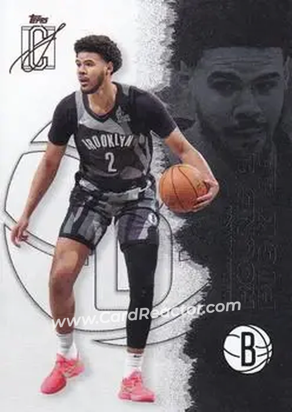 2025-26 Topps Signature Class #29 - Cameron Johnson - Brooklyn Nets - Front 2025-26 Topps Signature Class #29 - Cameron Johnson - Brooklyn Nets - Front