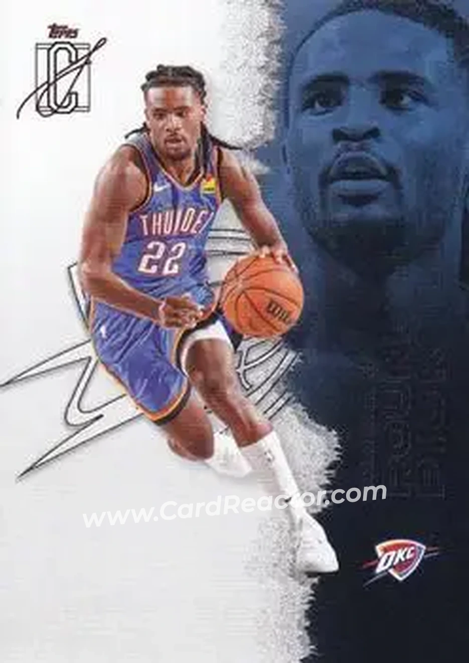 2025-26 Topps Signature Class #31 - Cason Wallace - Oklahoma City Thunder - Front 2025-26 Topps Signature Class #31 - Cason Wallace - Oklahoma City Thunder - Front