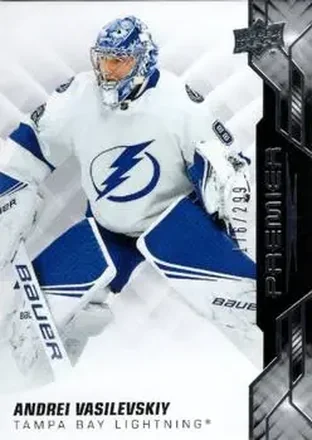 2019-20 Upper Deck Premier #22 - Andrei Vasilevskiy - Tampa Bay Lightning