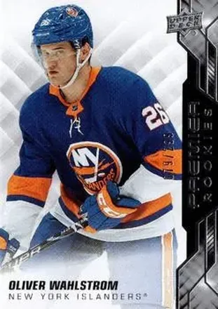 2019-20 Upper Deck Premier #58 - Oliver Wahlstrom - New York Islanders