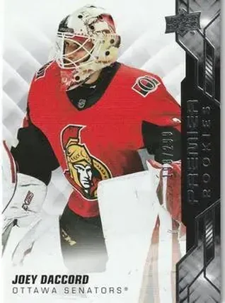2019-20 Upper Deck Premier #66 - Joey Daccord - Ottawa Senators