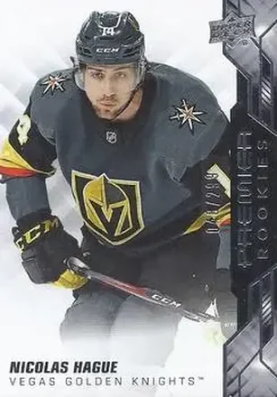2019-20 Upper Deck Premier #73 - Nicolas Hague - Vegas Golden Knights
