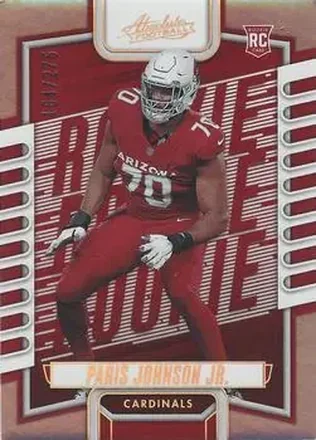 2023 Panini Absolute #147 - Paris Johnson Jr. - Arizona Cardinals