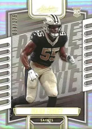 2023 Panini Absolute #166 - Isaiah Foskey - New Orleans Saints