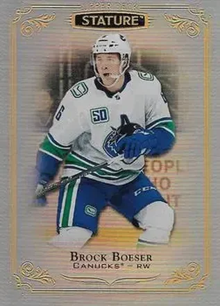 2019-20 Upper Deck Stature #54 - Brock Boeser - Vancouver Canucks