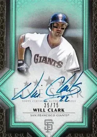 2023 Topps Five Star - Aqua #FSA-WC - Will Clark - San Francisco Giants